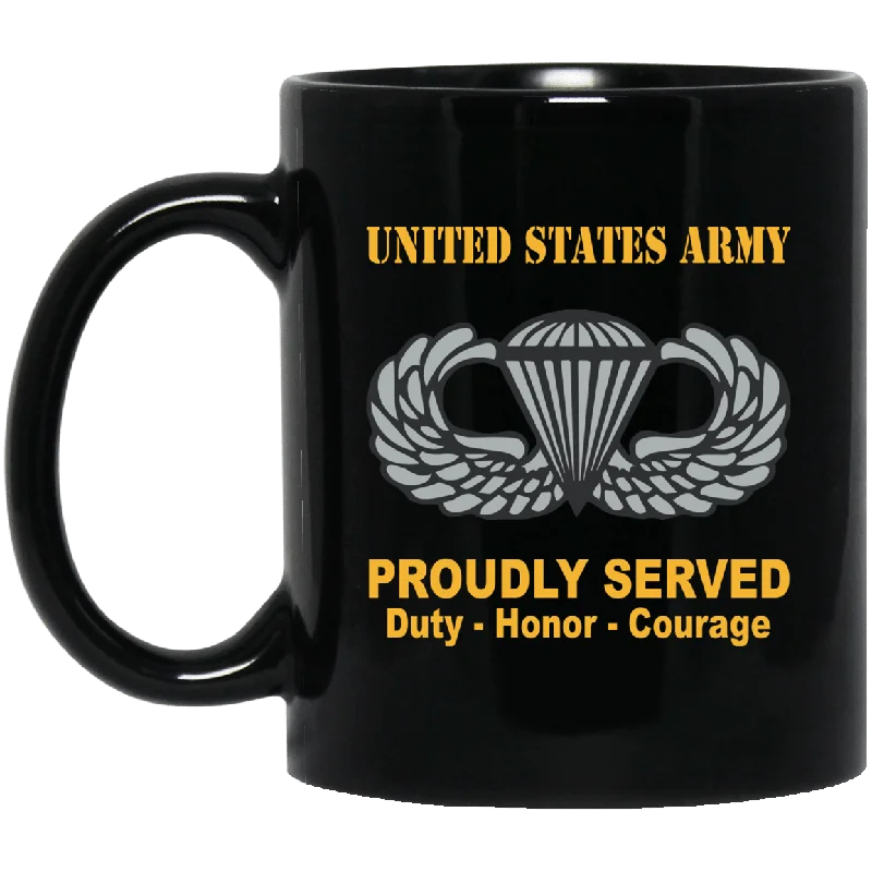 unique mugs with funny sayings -US Army Jump Wings - Parachutist Badge 11 oz - 15 oz