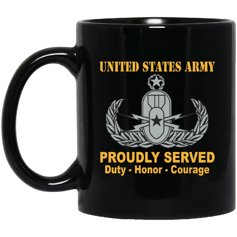 best ceramic coffee cups for gifts -US Army Master Explosive Ordnance Disposal Badge 11 oz - 15 oz