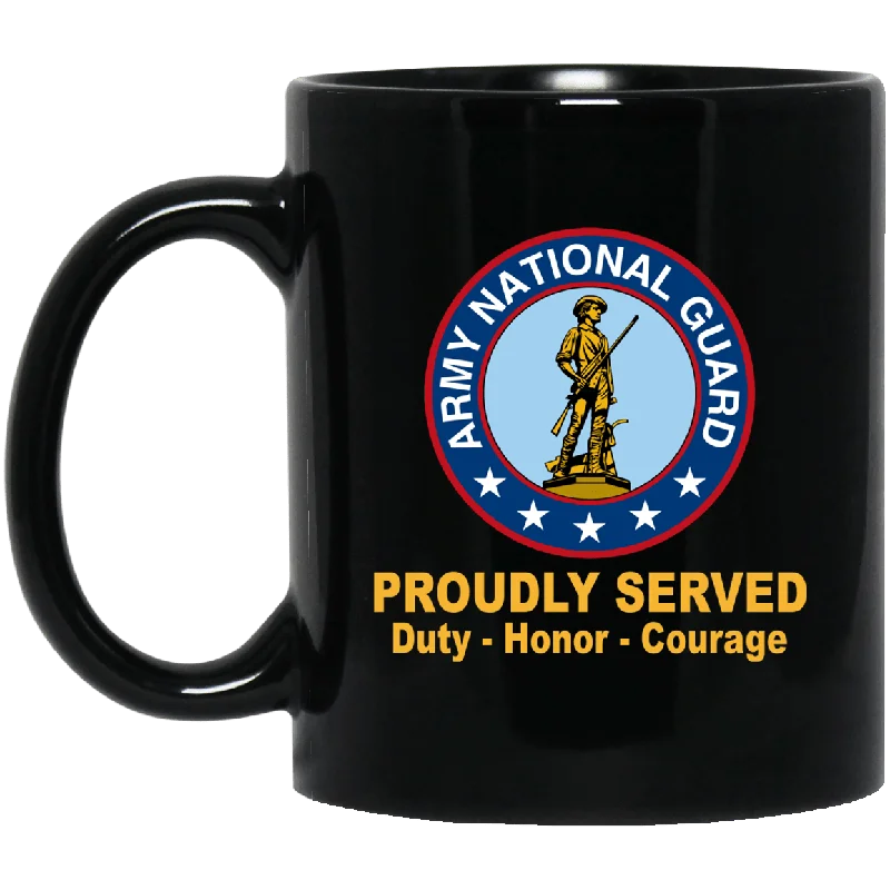 funny personalized coffee cups -US Army National Guard Badge 11 oz - 15 oz