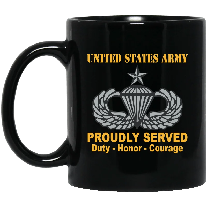 travel coffee mugs for winter -US Army Senior Parachutist Wings - Parachutist Badge 11 oz - 15 oz