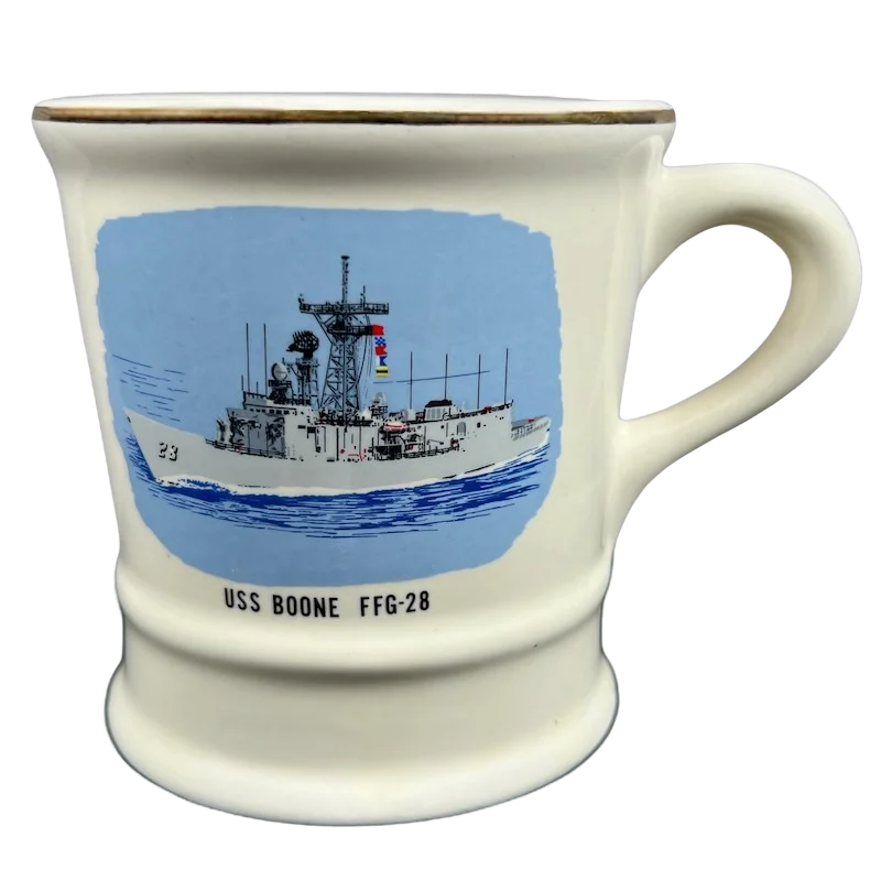 funny coffee cups with pictures -USS Boone FFG-28 Mug Mil-Art China