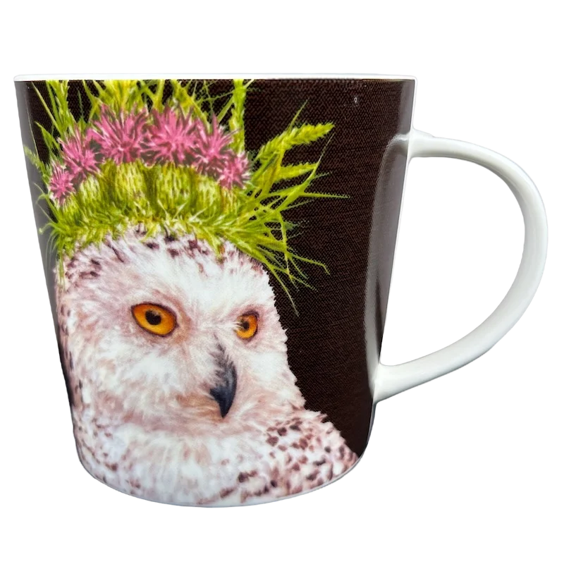 cute ceramic coffee cups -Vicki Sawyer Snow Queen Owl Mug PPD