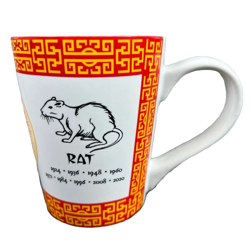 insulated tea tumblers with logo -Year Of The Rat Chinese Zodiac Mug Fisher