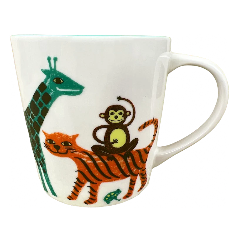 coffee cups with fun designs -Zoo Animals 8oz Mug 2008 Starbucks