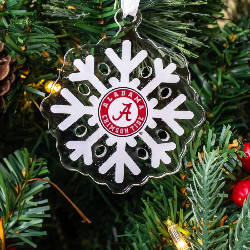 colorful nature art wall paintings-Alabama Crimson Tide - Alabama Snowflake Ornament