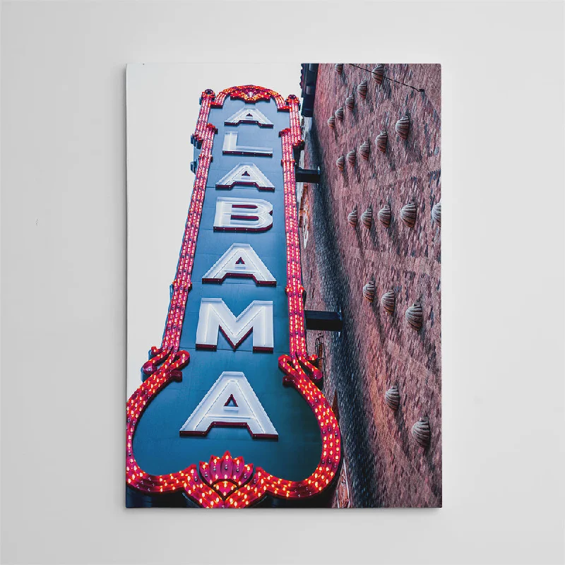 sunset themed decorative paintings-Alabama Sign