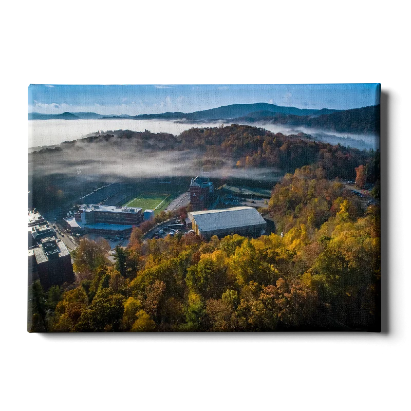 rustic coastal decorative paintings-Appalachian State Mountaineers - Autumn Mist