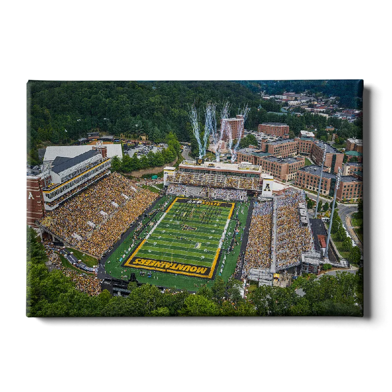 abstract colorful decorative paintings-Appalachian State Mountaineers - Welcome to the Rock