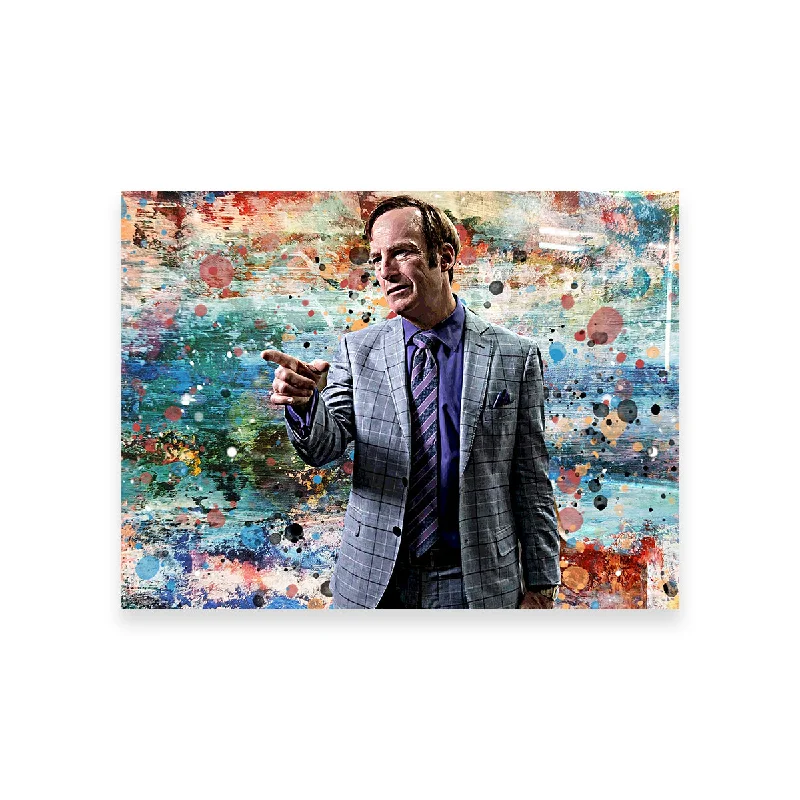 black and white abstract canvas paintings-Better Call Saul