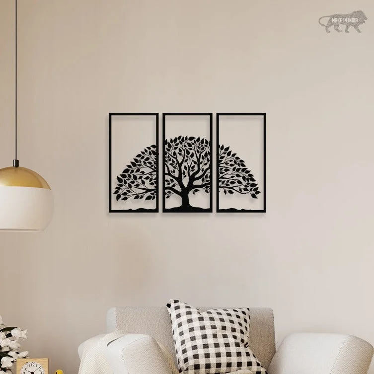 geometric and nature decorative paintings-Big Tree Metal Wall Art