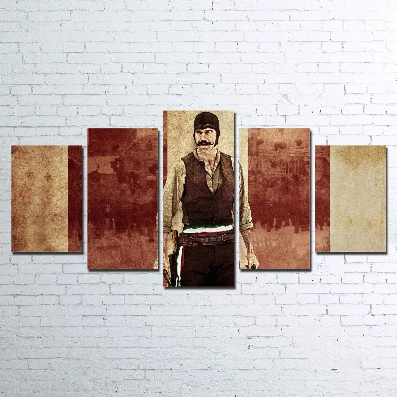 colorful portrait decorative paintings-Bill the Butcher 5 Piece Canvas Set