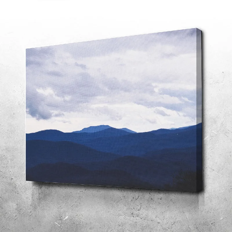 beach-themed wall decorative paintings-Blue Hills Canvas Set