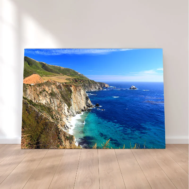 oversized floral canvas wall paintings-California Coastline