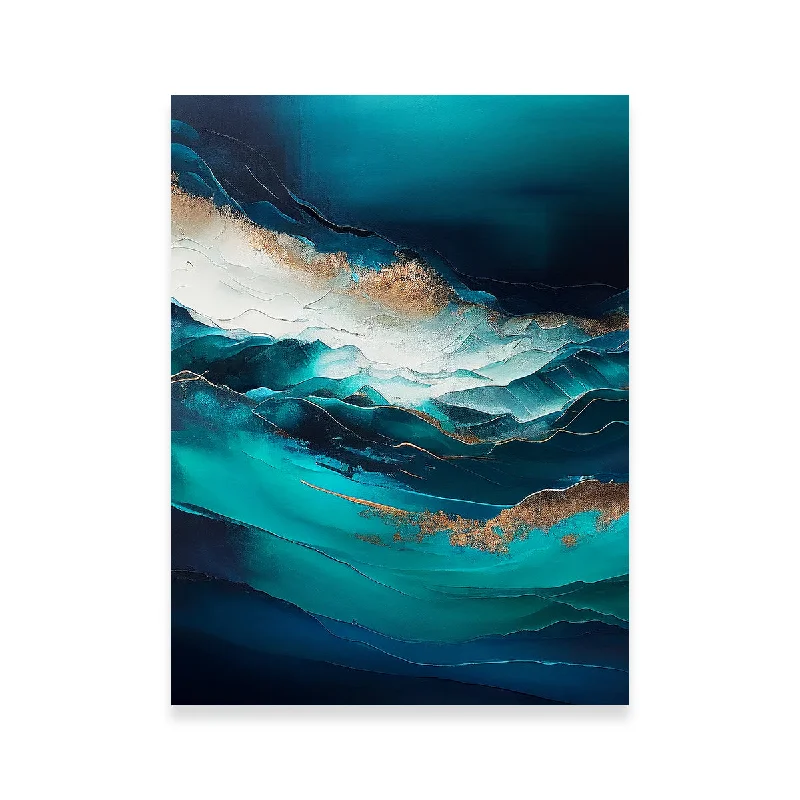 artistic botanical paintings-Coastal Abstract Series 3