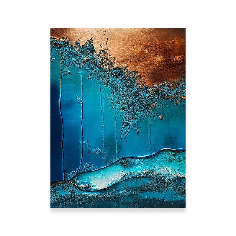 large ocean view decorative paintings-Coastal Abstract Series 1