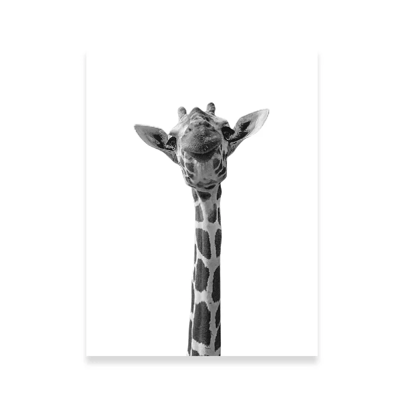 colorful geometric decorative wall art-Funny Giraffe