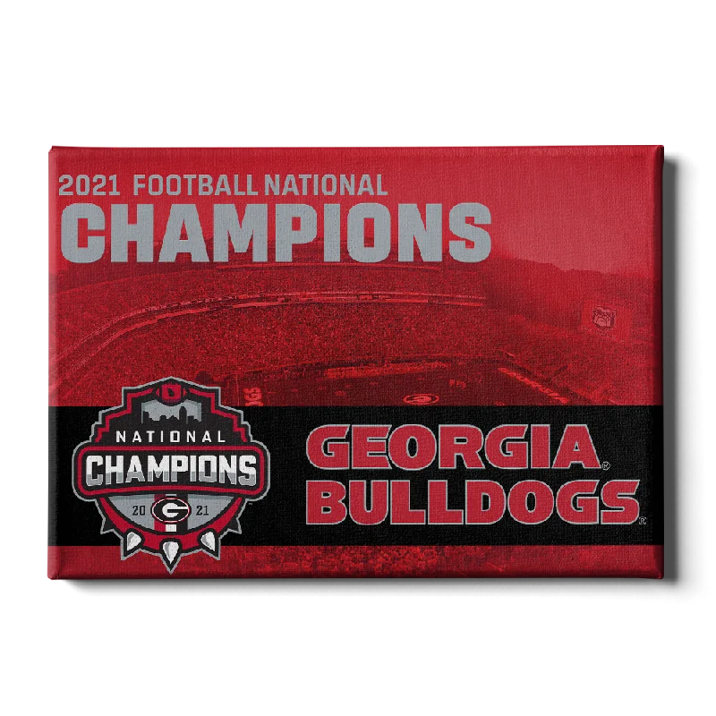 elegant landscape art canvas paintings-Georgia Bulldogs - 2021 National Champions Georgia Bulldogs