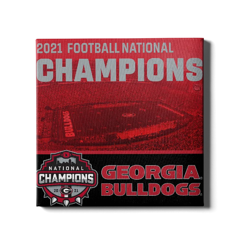 unique modern wall canvas paintings-Georgia Bulldogs - 2021 National Champions Georgia Bulldogs