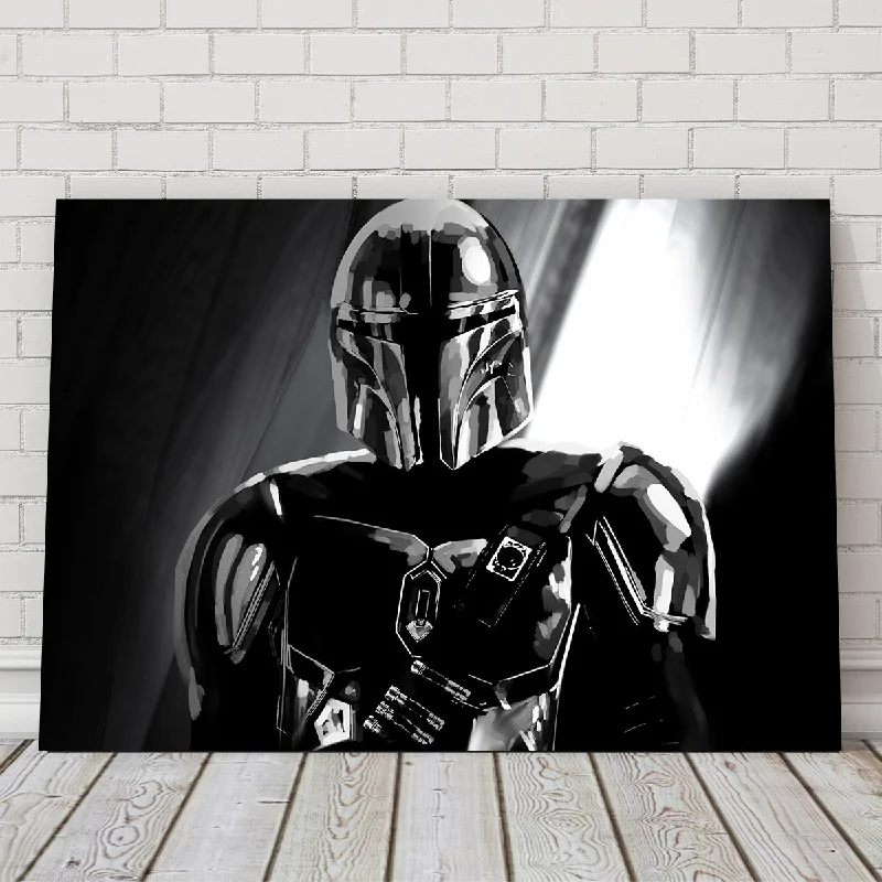 nature wall decorative paintings-Grayscale Bounty Hunter