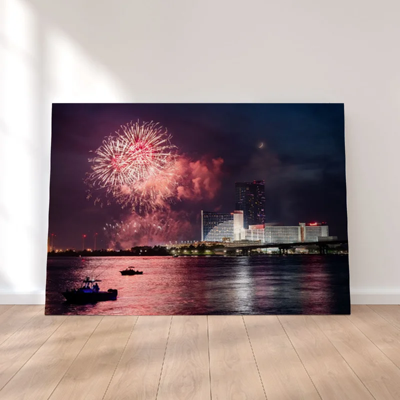 tropical cityscape art canvas paintings-Happy 4th