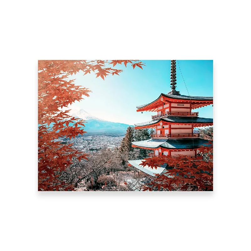 geometric wall art decorative paintings-Japanese Landscape