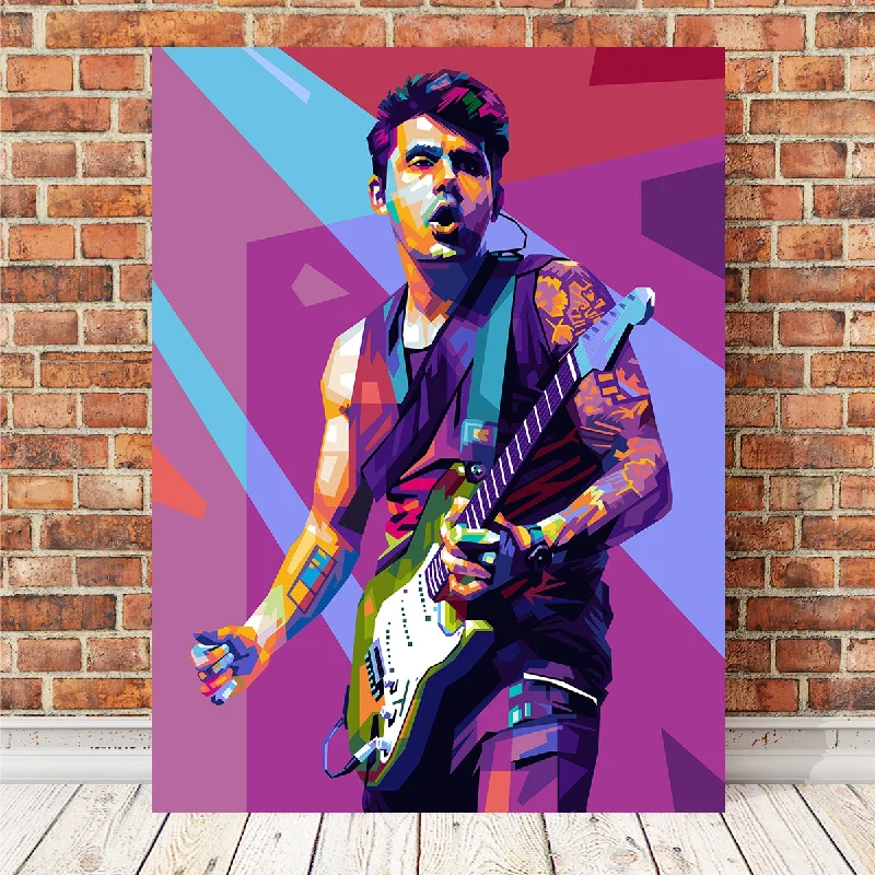 geometric sunset canvas art paintings-John Mayer