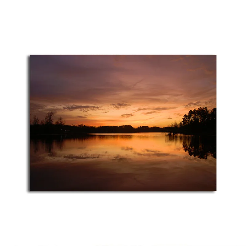 nature wall decorative paintings-Lake Weiss Sunrise