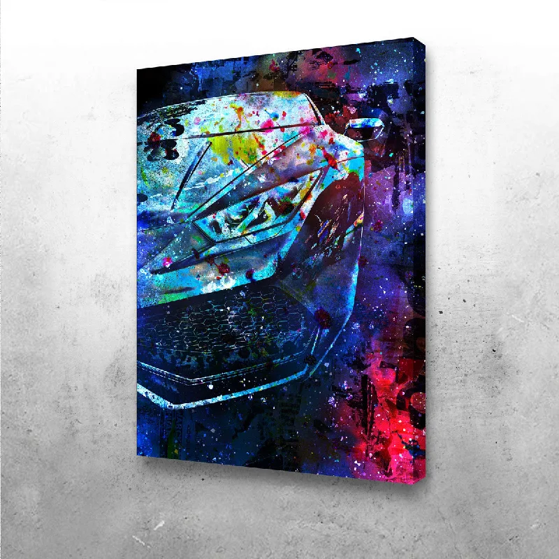 luxury nature-inspired paintings-Lamborghini Canvas Set