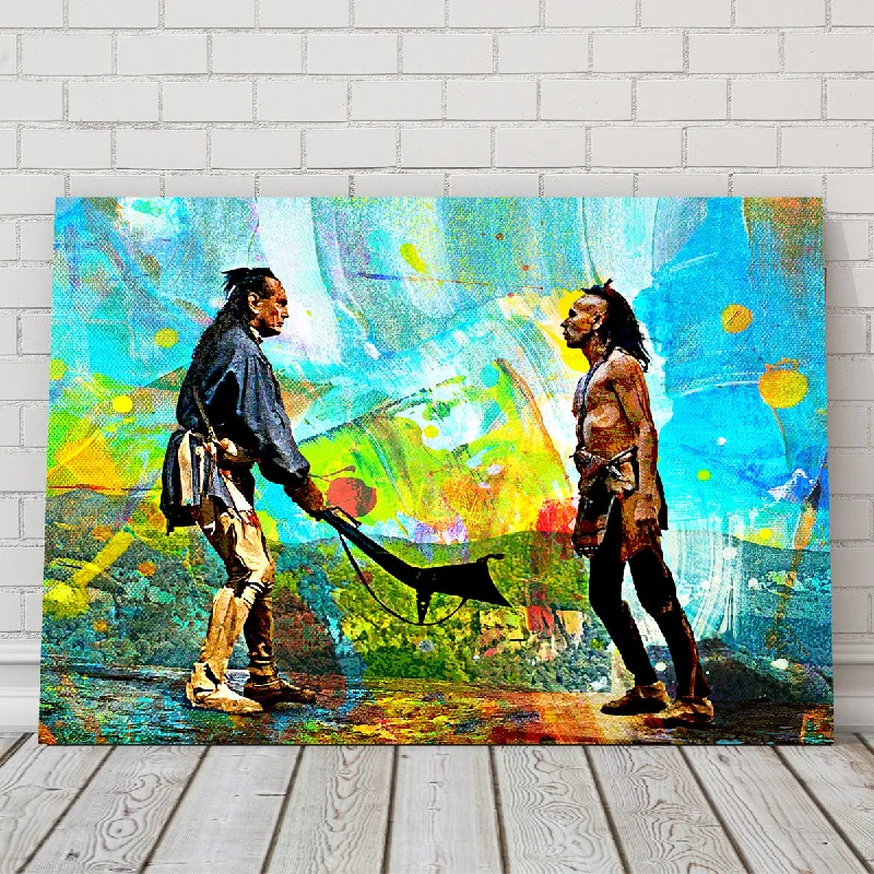 modern art wall decor paintings-Last of the Mohicans Brushed