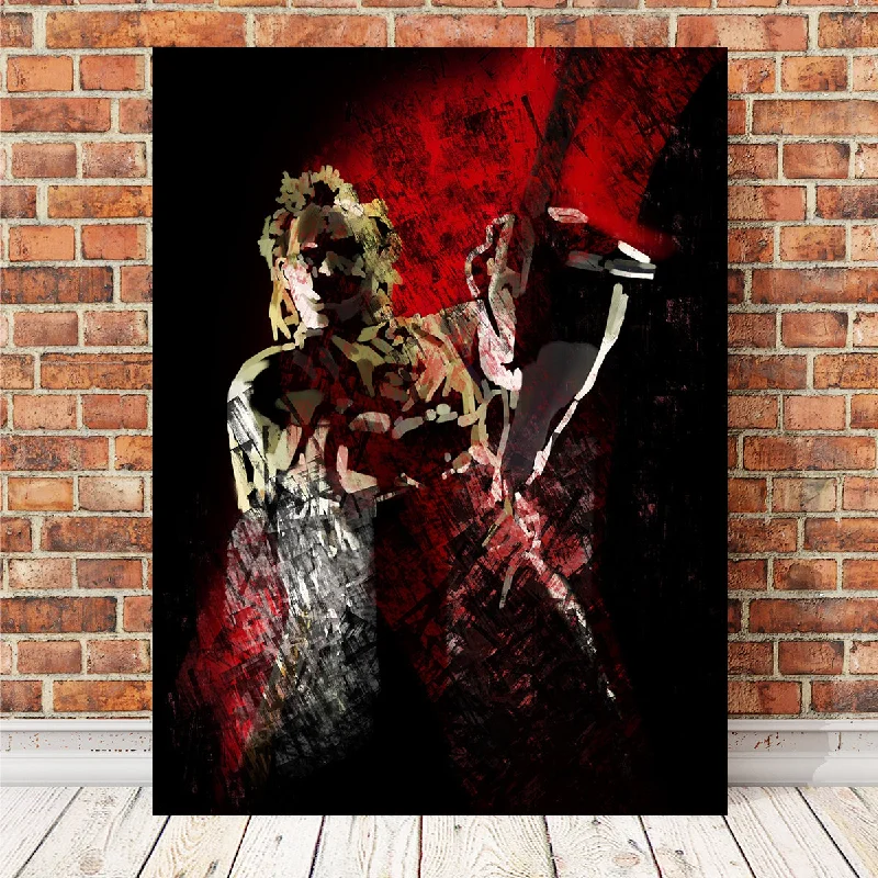 scenic nature decorative paintings-Painted Leatherface