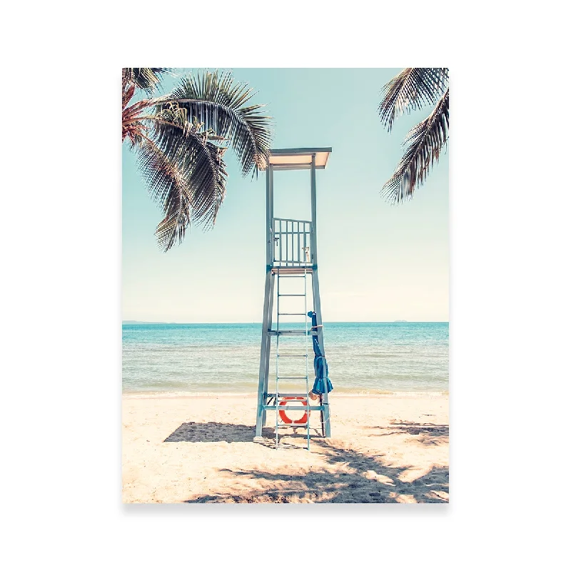 nature-inspired modern decorative paintings-Lifeguard Stand