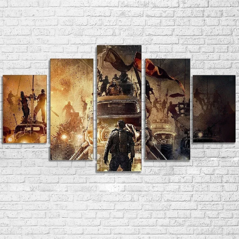 colorful flower wall canvas paintings-Mad Max 5 Piece Canvas Set