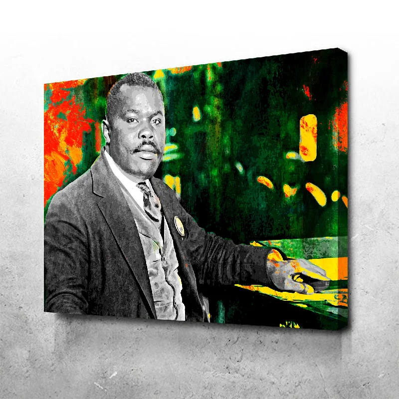 modern retro landscape canvas paintings-Marcus Garvey Canvas Set