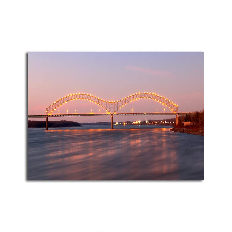 decorative abstract wall canvas paintings-Memphis Arkansas Bridge