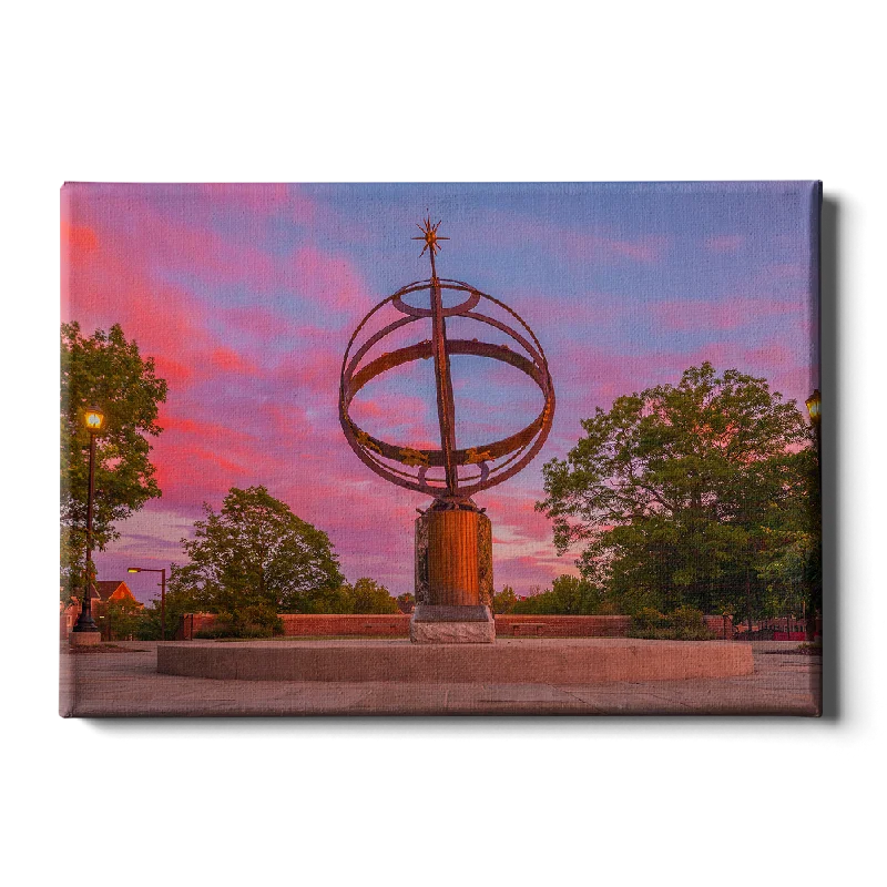 tropical beach canvas art paintings-Miami RedHawks - Sundial Sunset