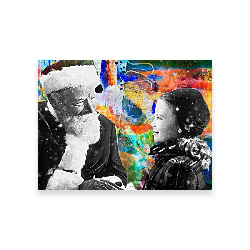 geometric canvas wall art paintings-Miracle on 34th Street