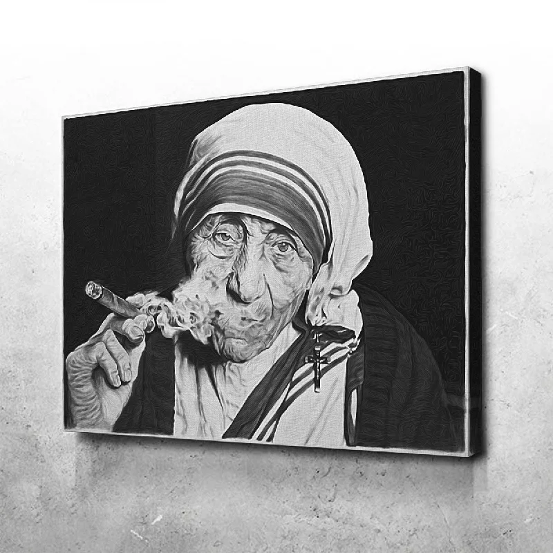 tropical beach canvas art paintings-Mother Teresa Canvas Set