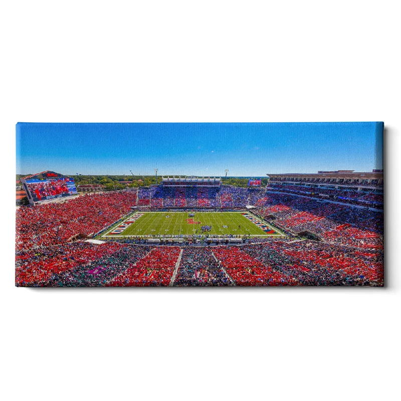 handmade flower wall paintings-Ole Miss Rebels - Ole Miss Stripe Out Panoramic