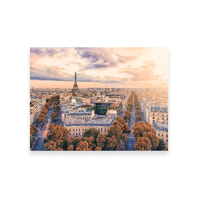 decorative paintings for bedroom walls-Paris Sunset