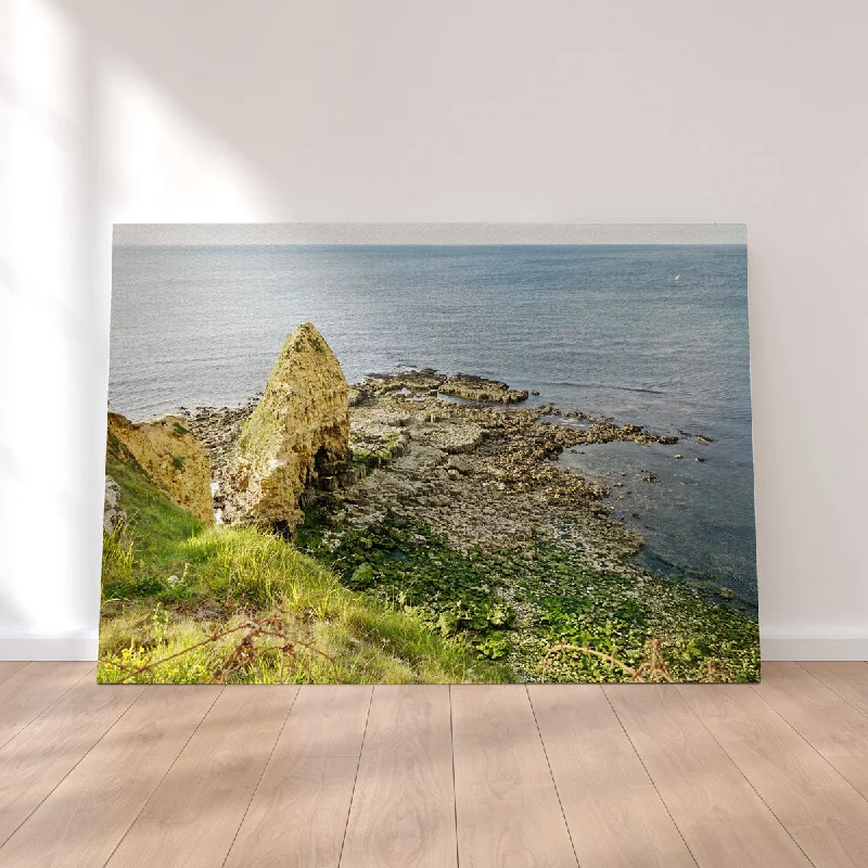 beach-themed wall decorative paintings-Pointe du Hoc Normandy