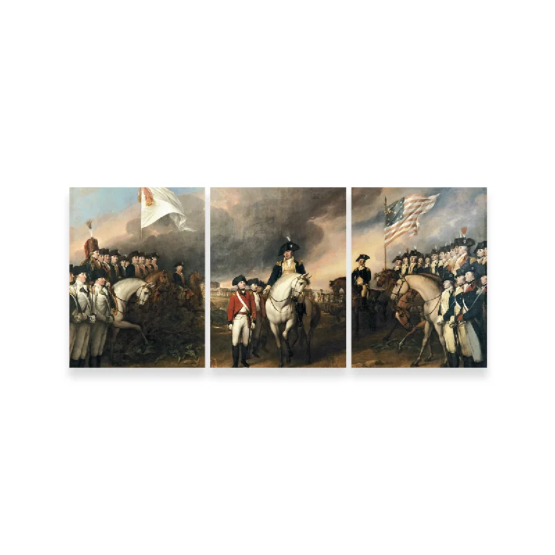 oversized geometric decorative paintings-Revolutionary War