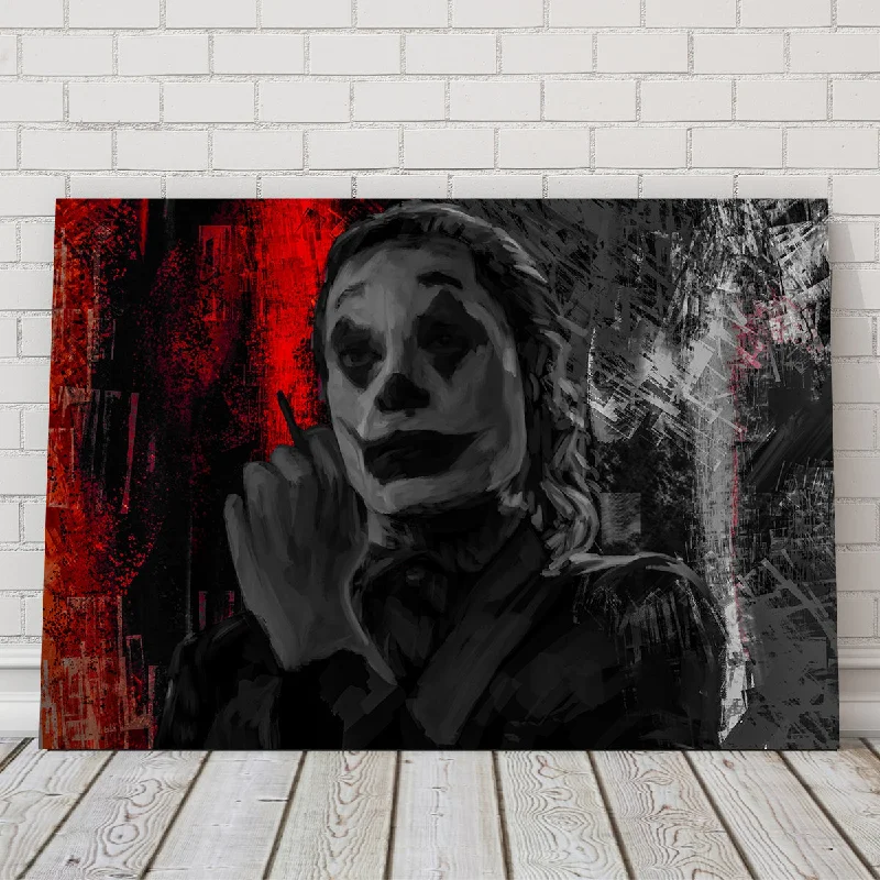 colorful flower art wall paintings-Smoking Joker