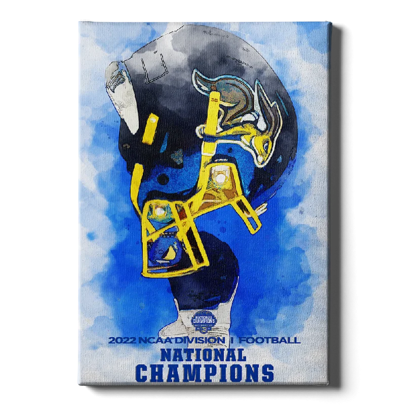 modern retro decorative paintings-South Dakota State Jackrabbits - National Champions Pride