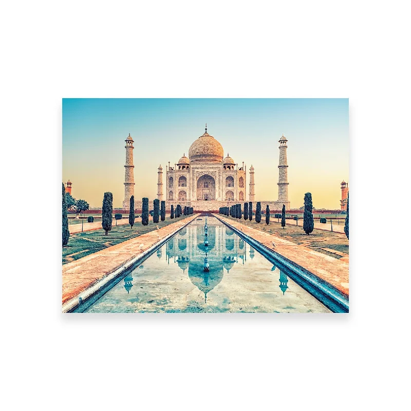 oversized colorful geometric paintings-Taj Mahal Mausoleum