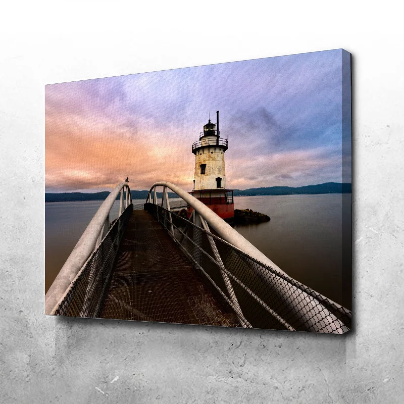 vintage nature abstract wall art-Tarrytown Lighthouse