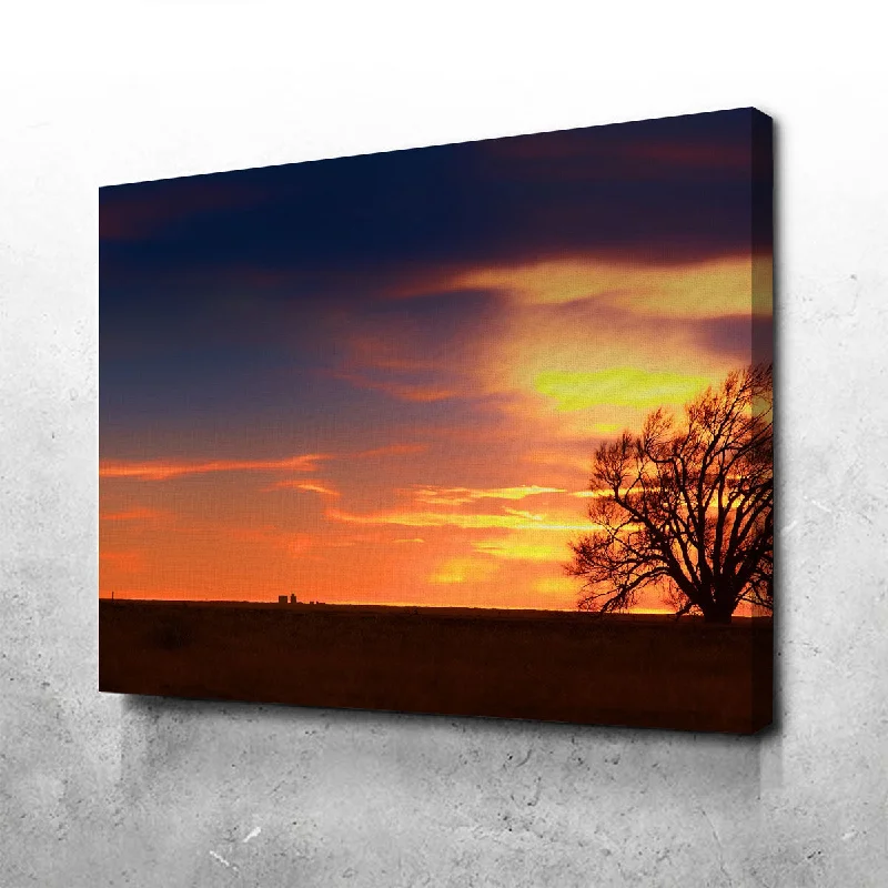 contemporary nature-themed paintings-West Texas Sunset